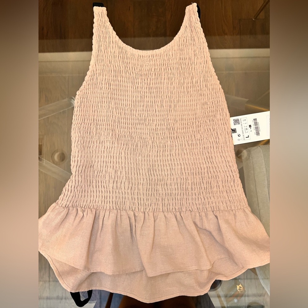 Zara Tie Back Peplum Top